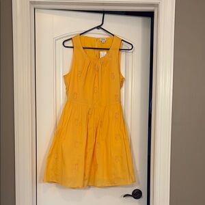 J Crew Yellow Sleeveless Dress size 6